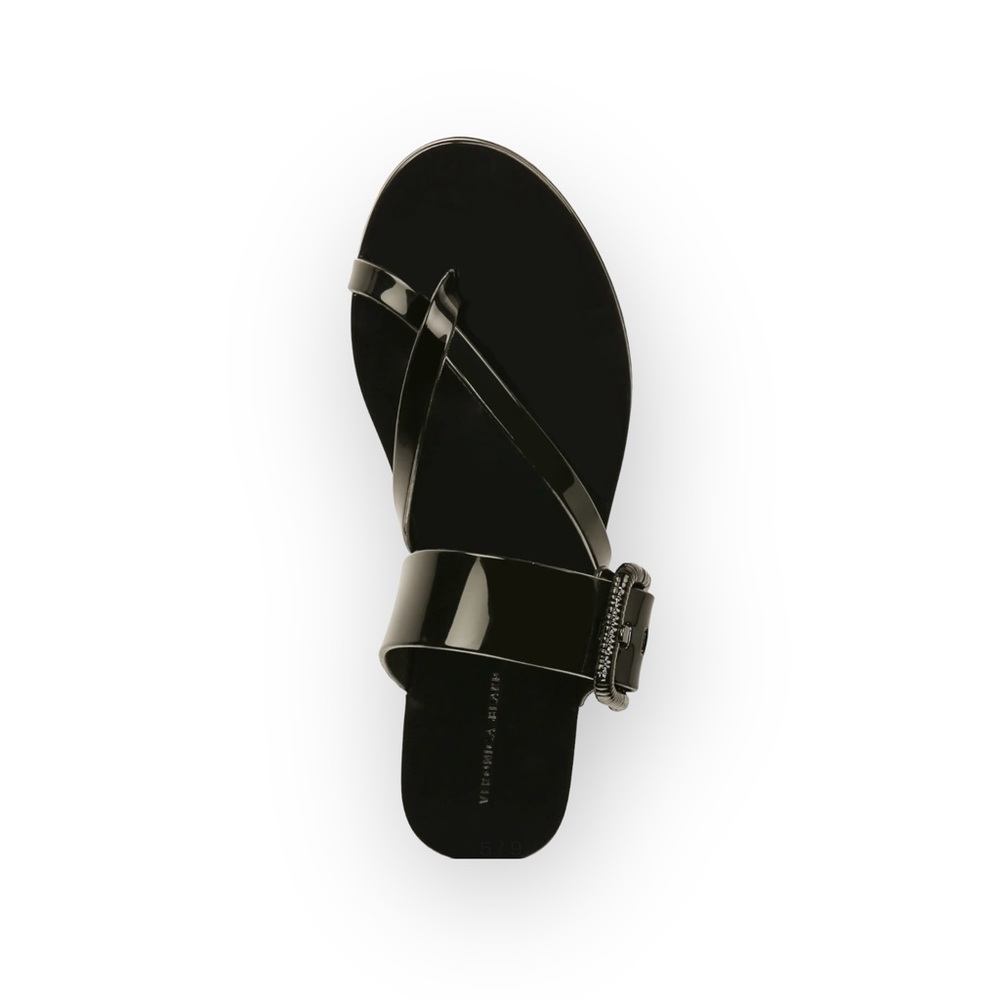 Veronica Beard Black Salva Jelly Sandal